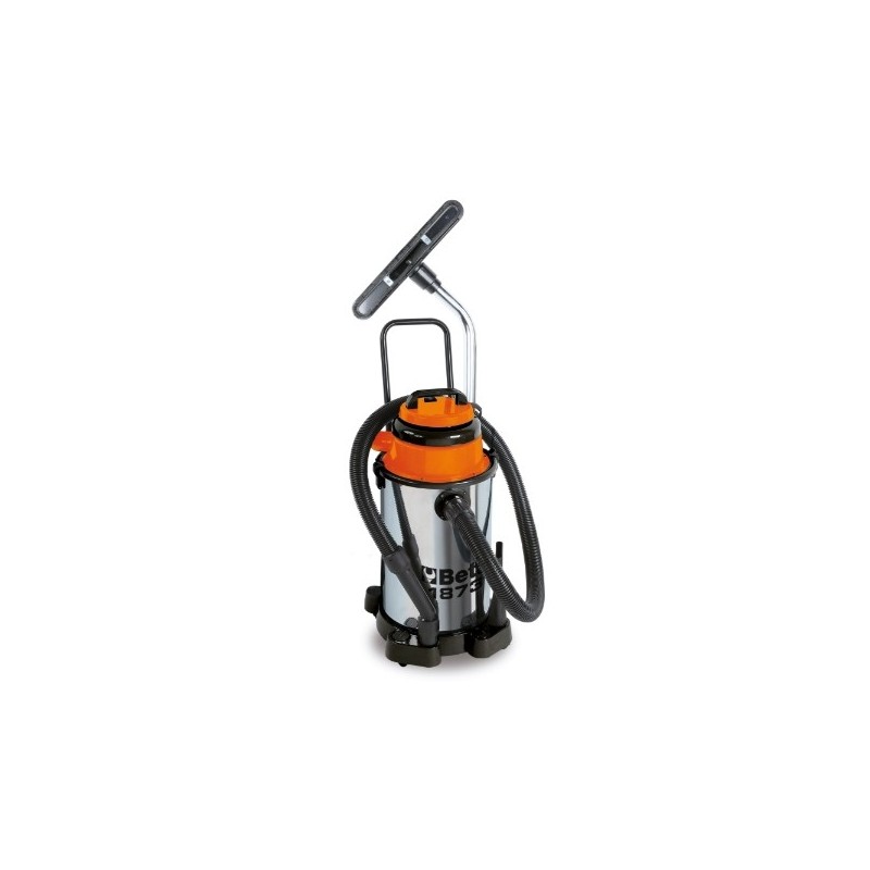 1873 30 Aspirador de 30 litros para polvo y agua, de acero inoxidable