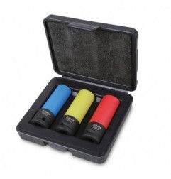720LC/C3 Juego de 3 vasos de impacto con protección plástica para tuercas de ruedas
