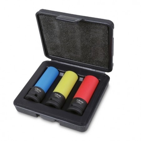 720LC/C3 Juego de 3 vasos de impacto con protección plástica para tuercas de ruedas