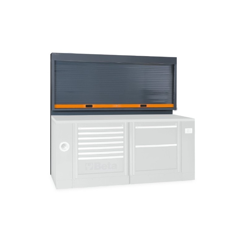 C55PS-O Pared portaherramientas con persiana para mobiliario para taller RSC55, naranja