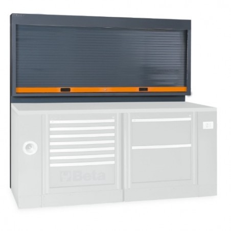 C55PS-O Pared portaherramientas con persiana para mobiliario para taller RSC55, naranja