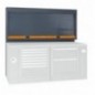 C55PS-O Pared portaherramientas con persiana para mobiliario para taller RSC55, naranja
