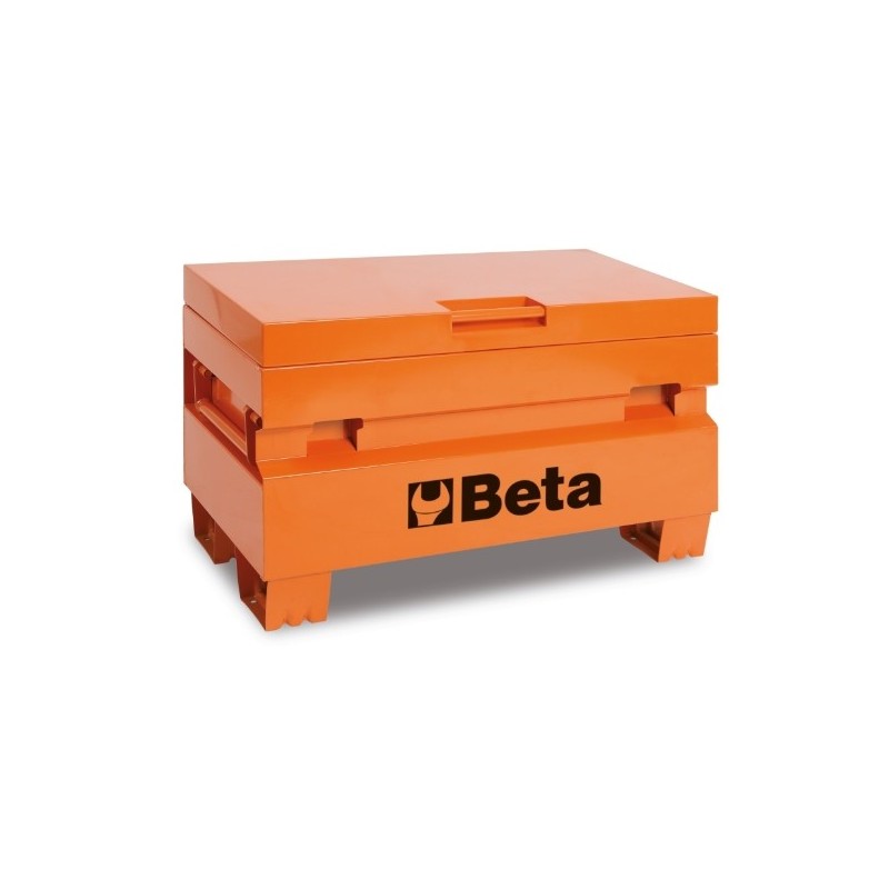 C22PM-O Baúl portaherramientas para construcción de chapa, naranja