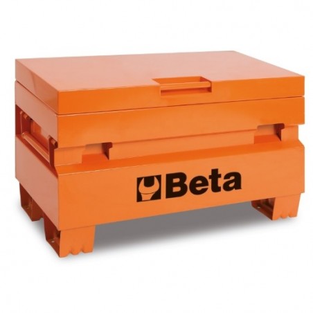 C22PM-O Baúl portaherramientas para construcción de chapa, naranja