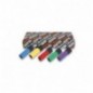 720LC/S5 Juego de 5 vasos de impacto de 1/2 hexagonales largos con protección plásticas para tuercas de ruedas, de colores