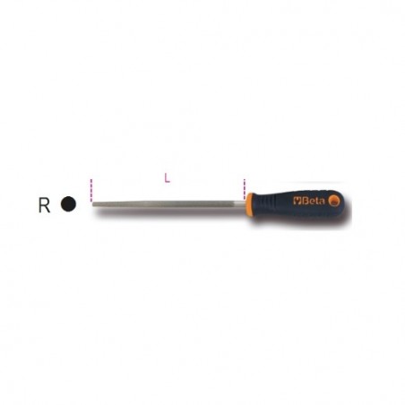 1719BMX6/R Lima redonda de corte dulce, con mango