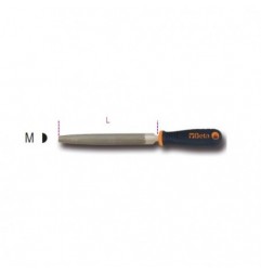 1719BMD12/M Lima mediacaña de corte grueso, con mango