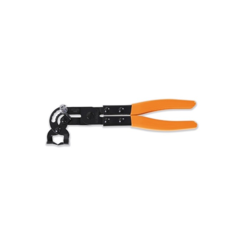 1478T Pinza con cabeza orientable para grapas de plástico, con clips a presión