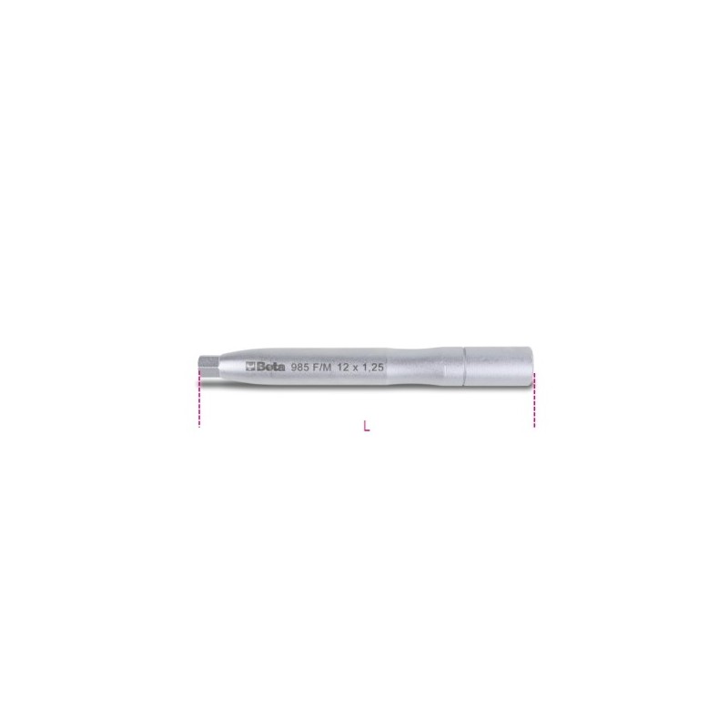 985F M12X1,25 Perno guía hembra para montar ruedas