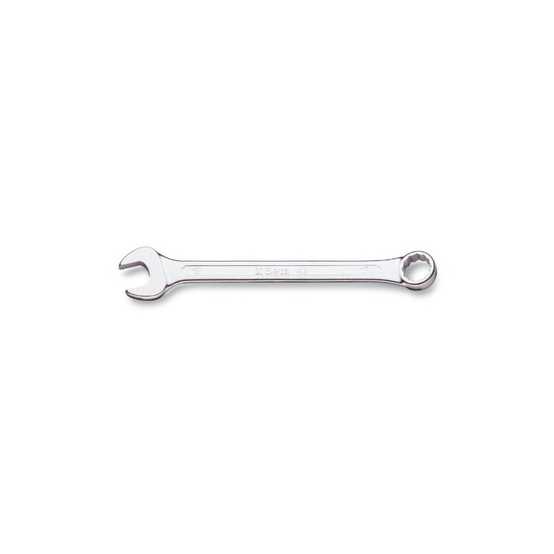 42AS 9/16 Llave combinada con una boca fija y otra de estrella en ángulo, cromada