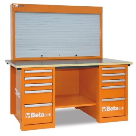 C57S/B-R Banco de trabajo MasterCargo, rojo