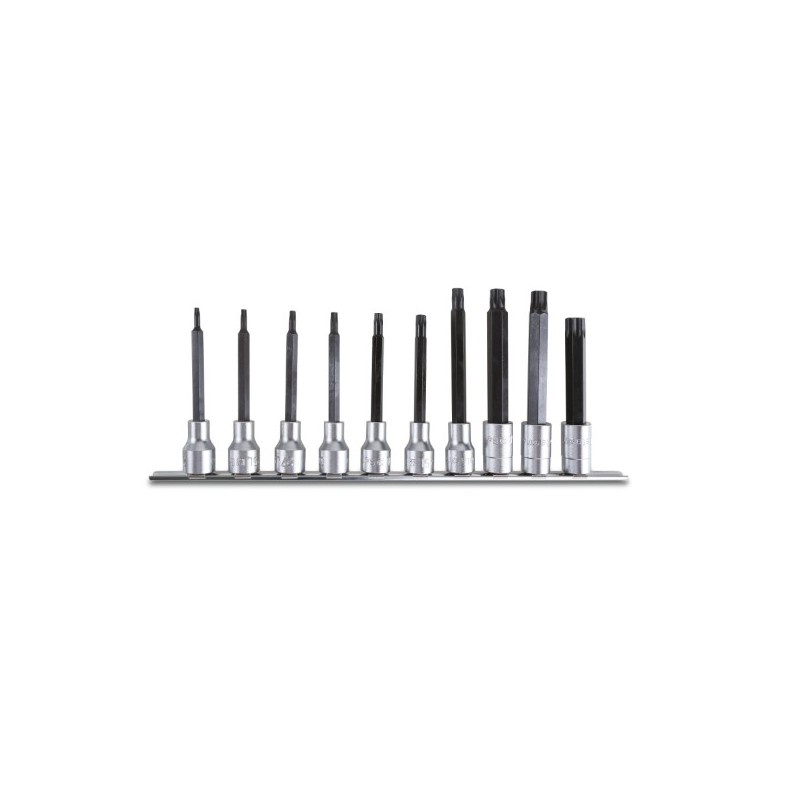 920TX-L/SB10 Juego de 10 vasos de 1/2, con punta Torx&reg, larga, con soporte