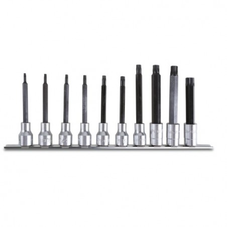 920TX-L/SB10 Juego de 10 vasos de 1/2, con punta Torx&reg, larga, con soporte