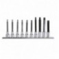 920TX-L/SB10 Juego de 10 vasos de 1/2, con punta Torx&reg, larga, con soporte