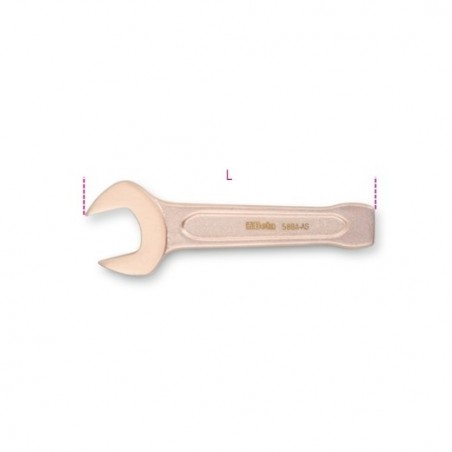 58BA-AS 1.7/16 Llave fija de una boca fija abierta, antichispa