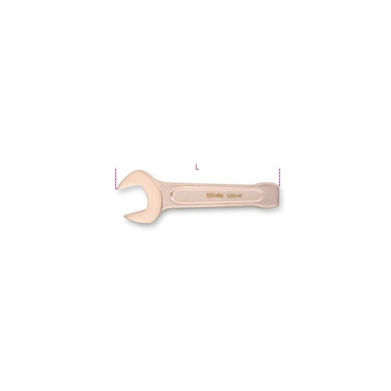 58BA-AS 1.1/4 Llave fija de una boca fija abierta, antichispa