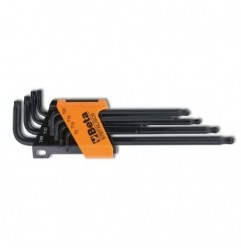 97BTXL/SC8 Juego de 8 llaves acodadas con cabeza esférica para tornillos Torx&reg,, modelo largo