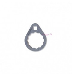 1493B 27 Llave poligonal para filtros de aceite de acceso difícil