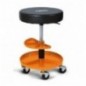 2250-O Asiento giratorio con bandeja, naranja