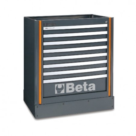 C55M8 Cajonera fija con 8 cajones para mobiliario para taller RSC55