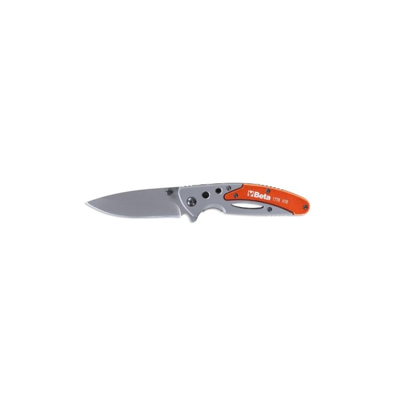 1778V18 Navaja con mango de aluminio, en funda