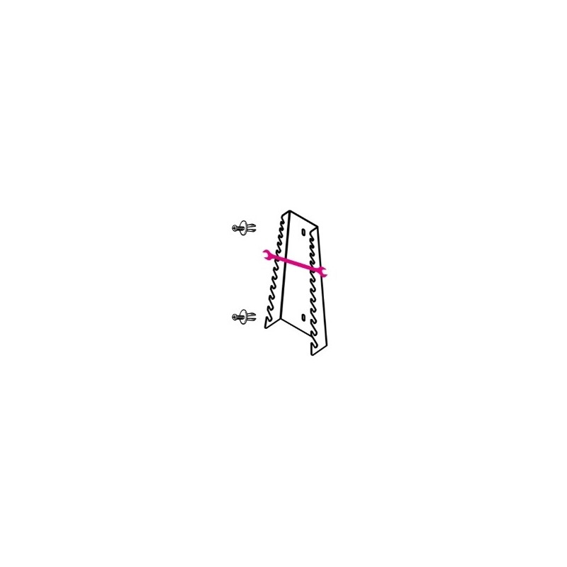 S55/12 Soporte para 12 llaves fijas, de chapa