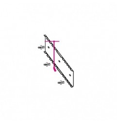 S952/10 Soporte para 10 llaves en T, de chapa