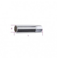 956F 14 Vaso con cuadrado hembra de 3/8,, para bujías