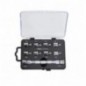 3075/K10 Juego de llaves universales de cabeza intercambiable y 10 puntas de atornillar, para apretar radios de ruedas