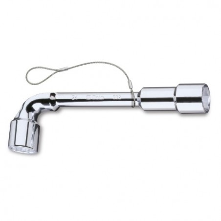 932HS 9X9 Llave de pipa doble hexagonal - poligonal, cromada brillante, anticaída