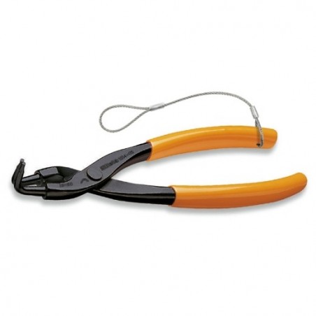 1034HS 170 Alicate para retenes interiores de bocas acodadas 90° con mangos recubiertos con PVC, anticaída