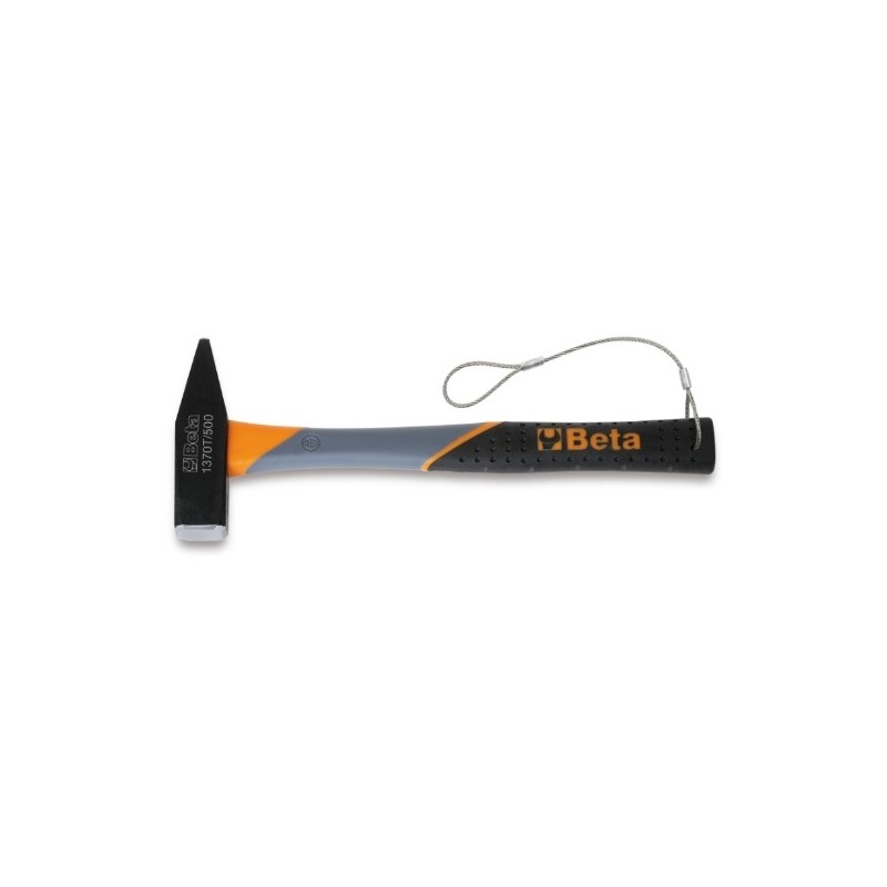 1370T-HS 1000 Martillo de mecánico tipo alemán, mango de fibra, anticaída
