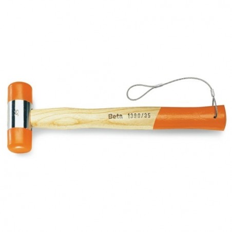 1390HS 45 Mazo de cabeza intercambiable de plástico, mango de madera, anticaída