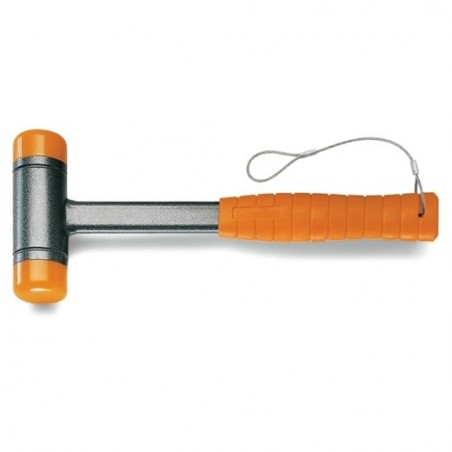 1392HS 40 Mazo antirrebote de cabeza intercambiable de plástico, mango de acero, anticaída