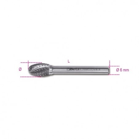 426MD/OV6 Lima rotativa de metal duro, corte cruzado HM6