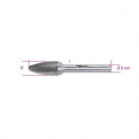 426MD/FA6 Lima rotativa de metal duro, corte cruzado HM6