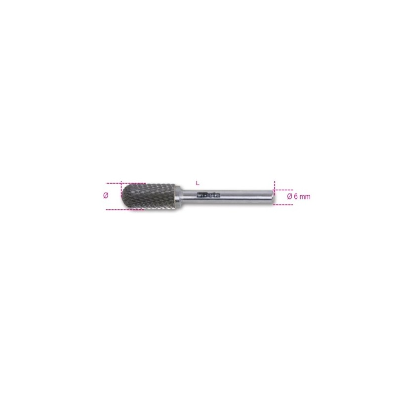 426MD/CT9,5 Lima rotativa de metal duro, corte cruzado HM6