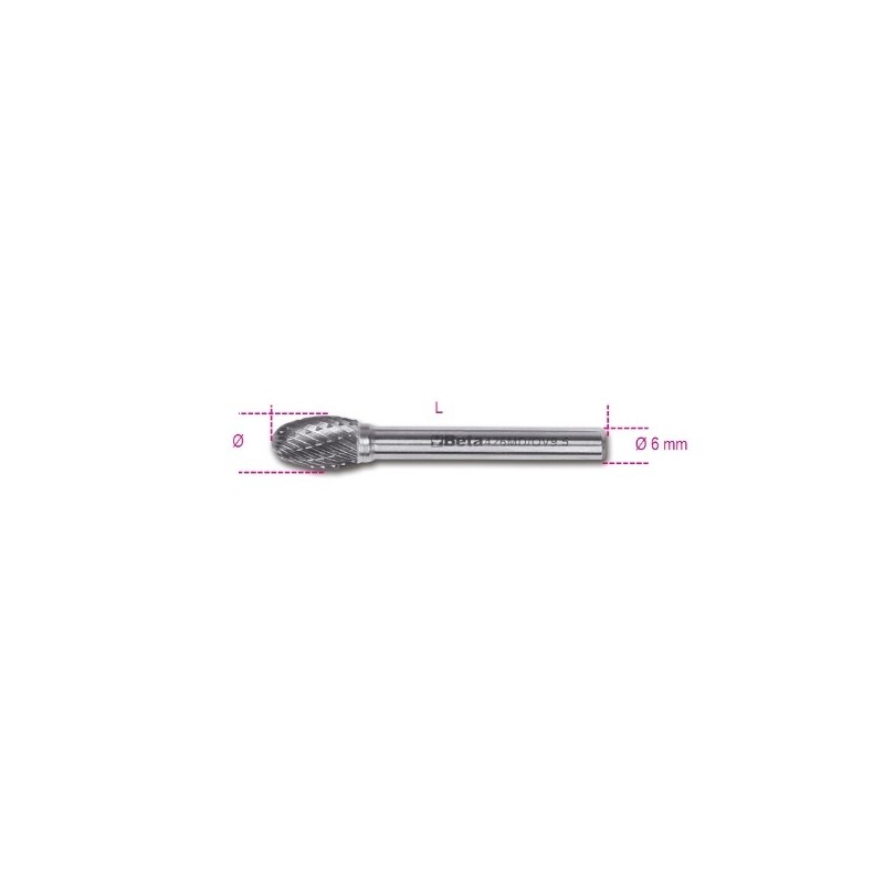 426MD/OV16 Lima rotativa de metal duro, corte cruzado HM6