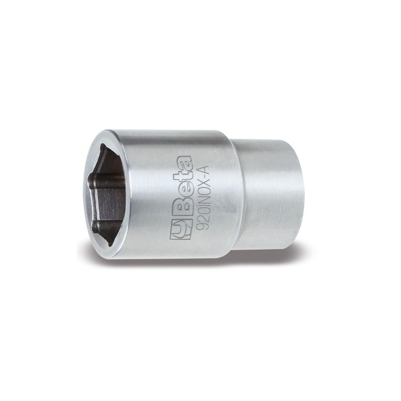 920INOX-A 9 Vaso de 1/2, hexagonal, de acero inoxidable