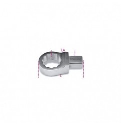 653 9X12-21 Llave de estrella para barra dinamométrica con unión rectangular