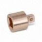 921BA/15 ​Adaptador con cuadrado hembra de 1/2, y macho de 3/8,, antichispa