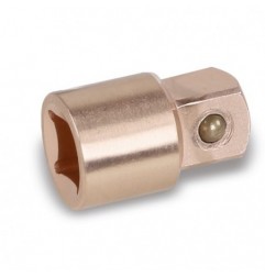921BA/16 ​​​Adaptador con cuadrado hembra de 1/2, y macho de 3/4,, antichispa