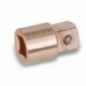 921BA/16 ​​​Adaptador con cuadrado hembra de 1/2, y macho de 3/4,, antichispa