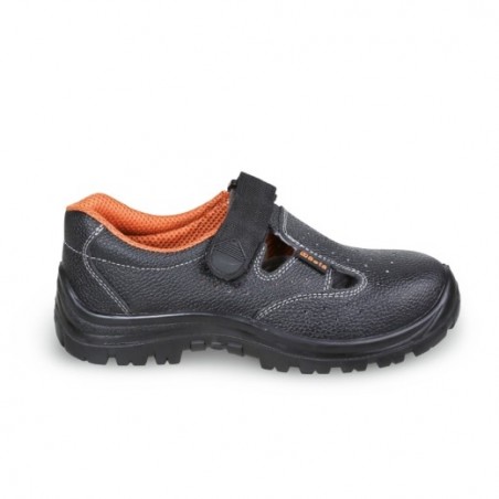 7247BK 42 Sandalias de piel perforada