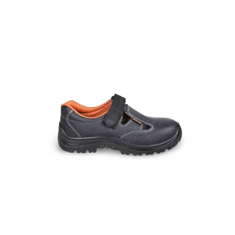7247BK 47 Sandalias de piel perforada