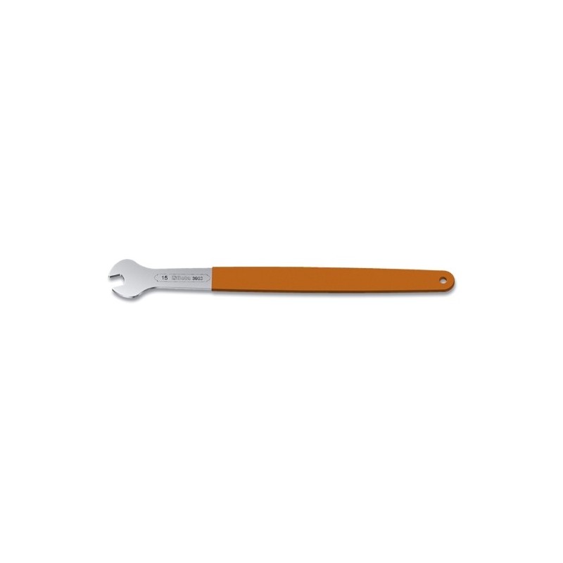3953 15 Llave para pedales, cromada