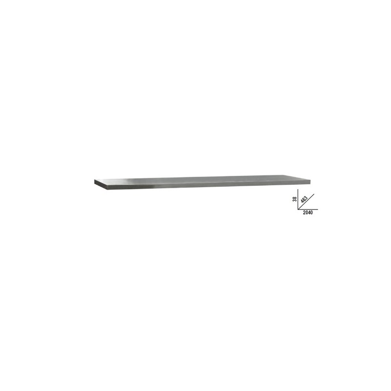 C45PX/3-2,0MT Encimera en MDF forrada con acero inoxidable para banco de trabajo para mobiliario para taller C45PRO