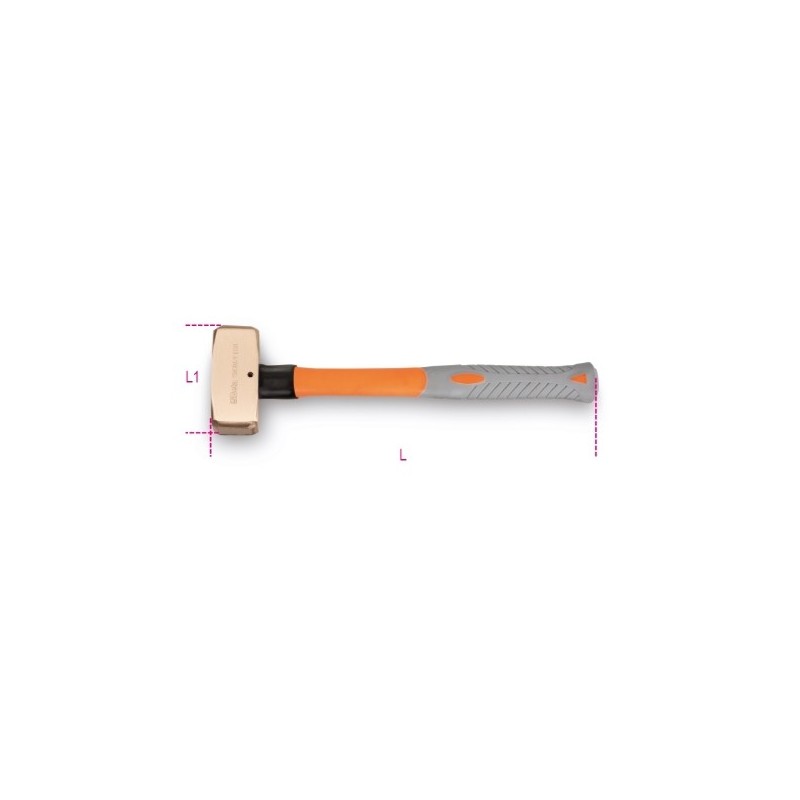 1380BA/PL 500 Maceta con mango de fibra, antichispa