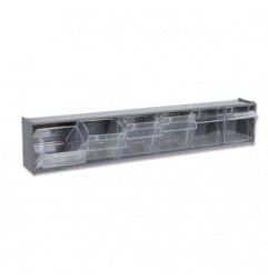 PM/6C Portapiezas pequeñas con 6 gavetas de plástico, con soporte
