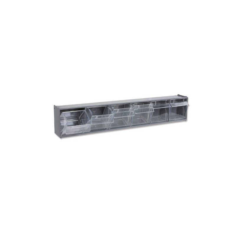 PM/6C Portapiezas pequeñas con 6 gavetas de plástico, con soporte